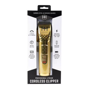 Hot & Hotter Professional Lithium Cordless Clipper Gold