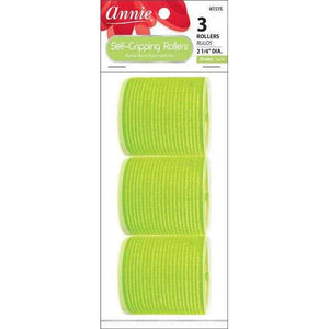 Annie Self-Gripping Rollers 2 1/4In 3Ct Green