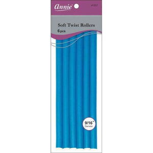 Annie Soft Twist Rollers 9/16" XL Blue