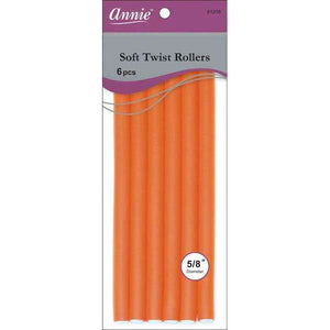 Annie Soft Twist Rollers 5/8" XL Orange